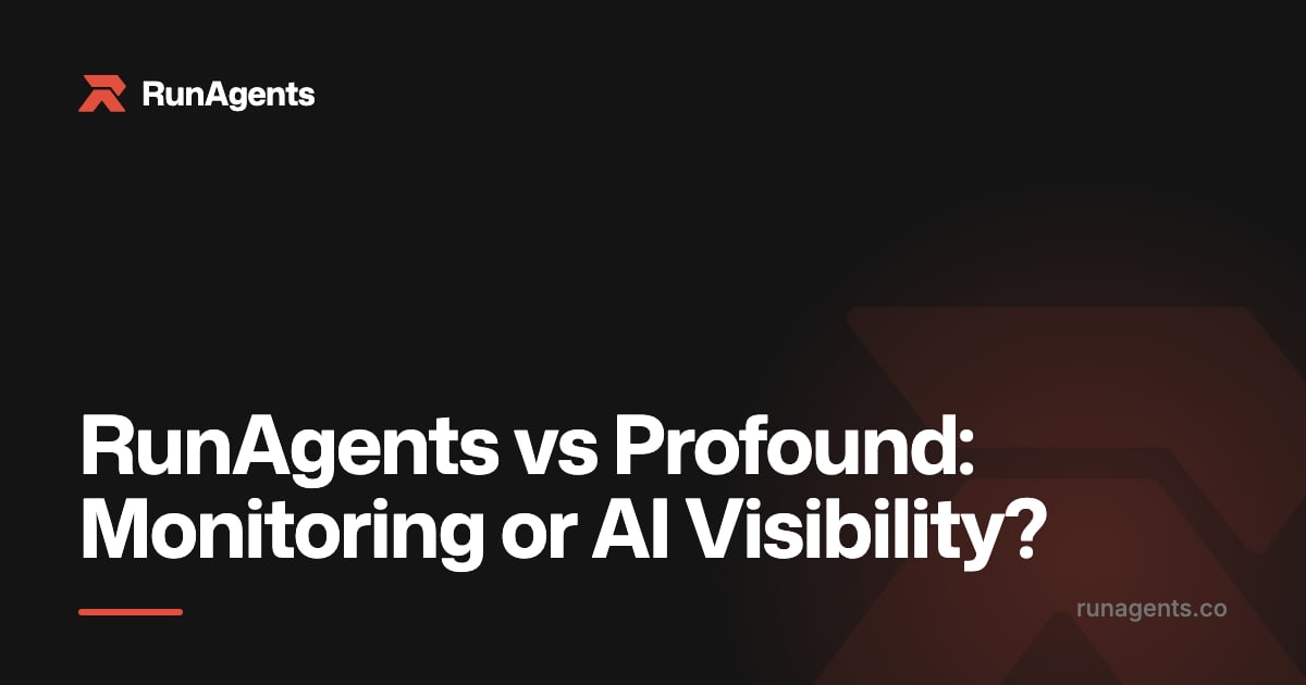 RunAgents vs Profound comparison cover